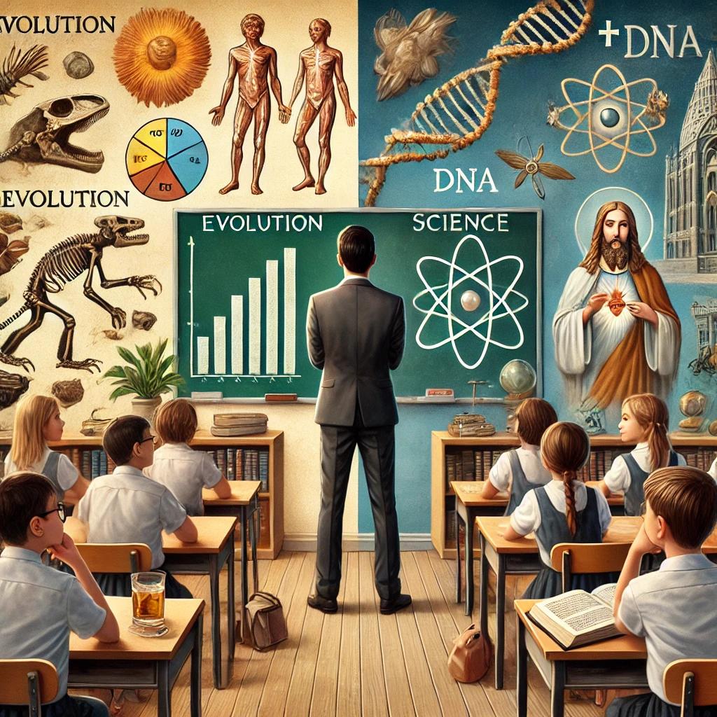 Evolutionary biology vs. creationism in schools