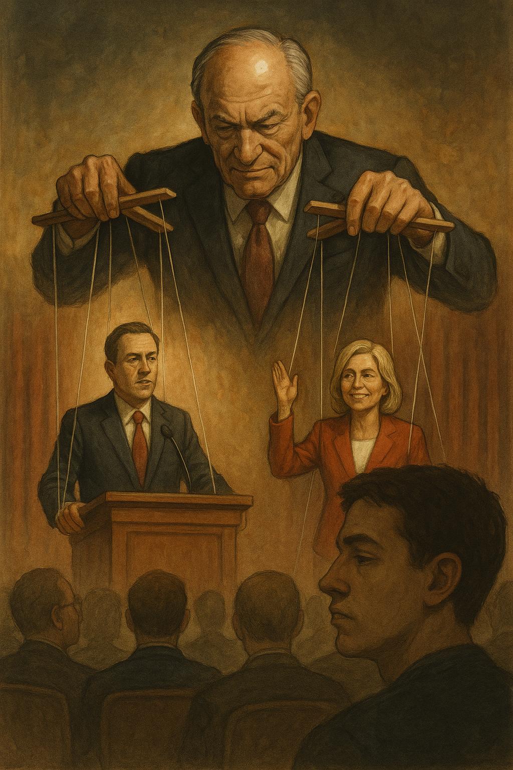 They control politicians from behind. People don’t care