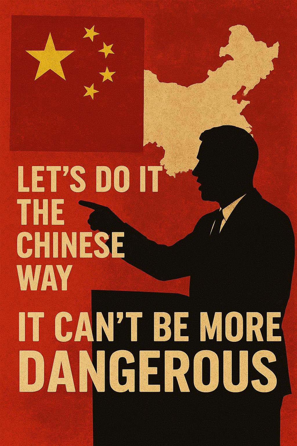 Let’s do it the Chinese way. It cannot be more dangerous
