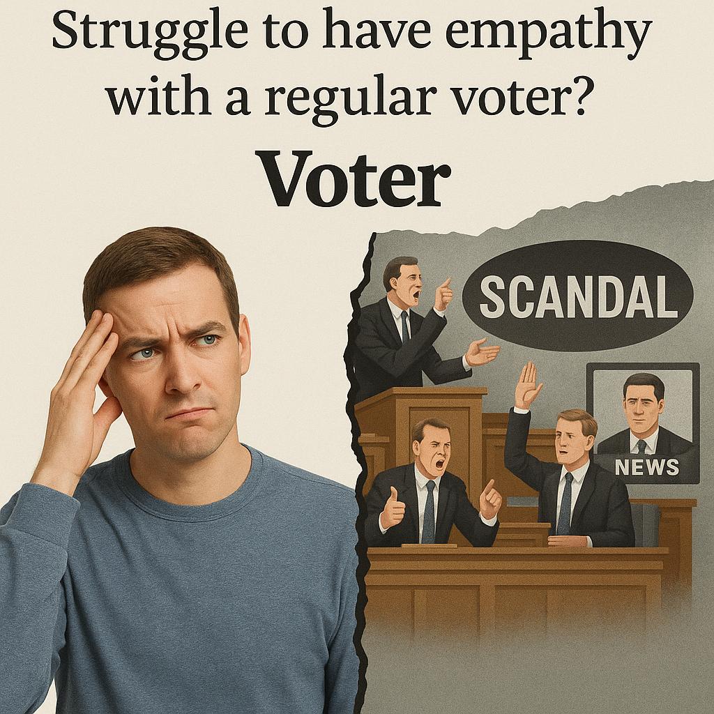 Struggle to have empathy with a regular voter?