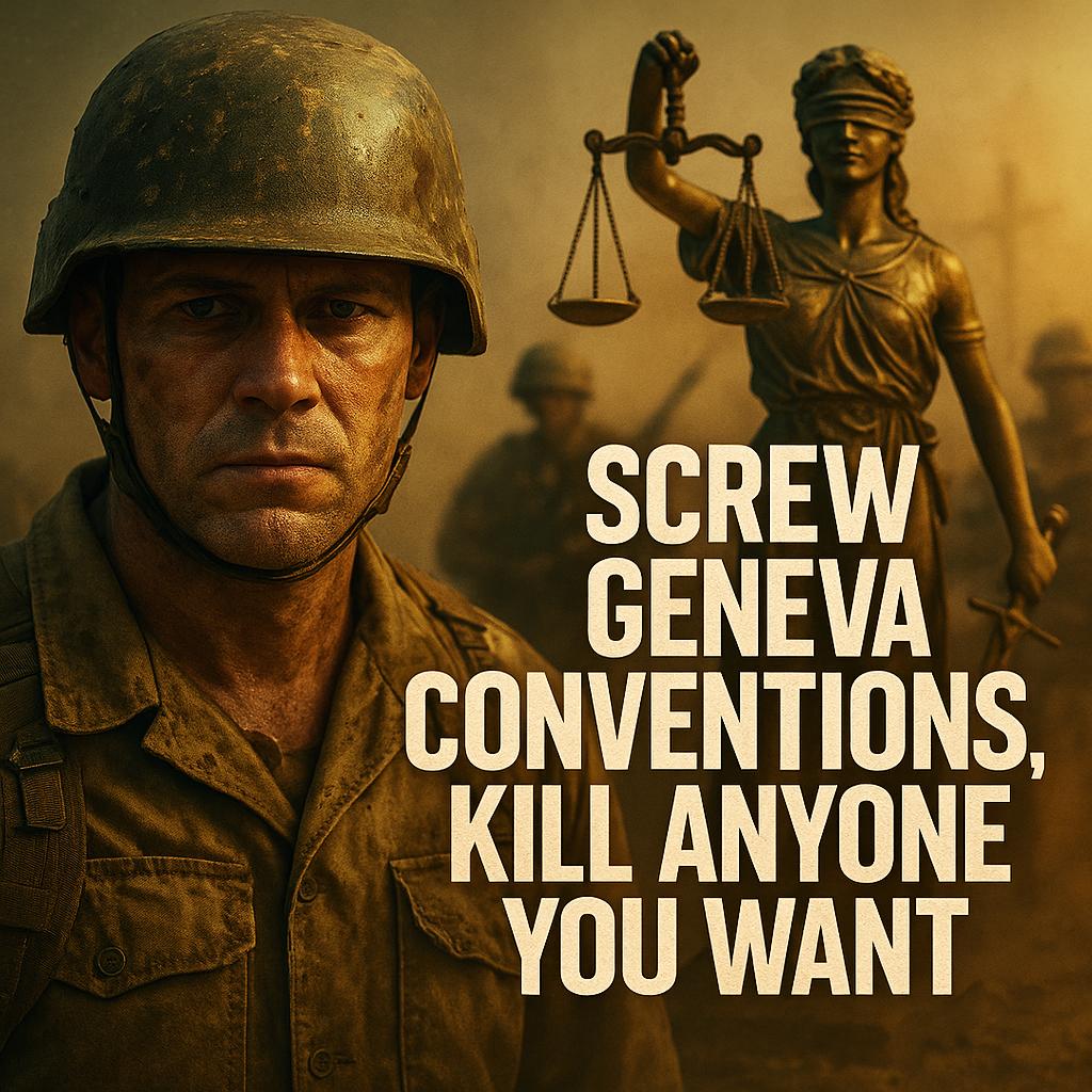 Screw Geneva Conventions, kill anyone you want
