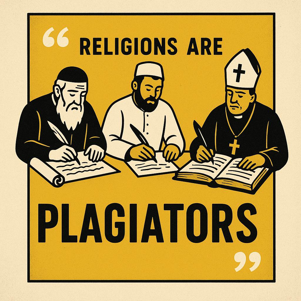 Religions are best at plagiarizing
