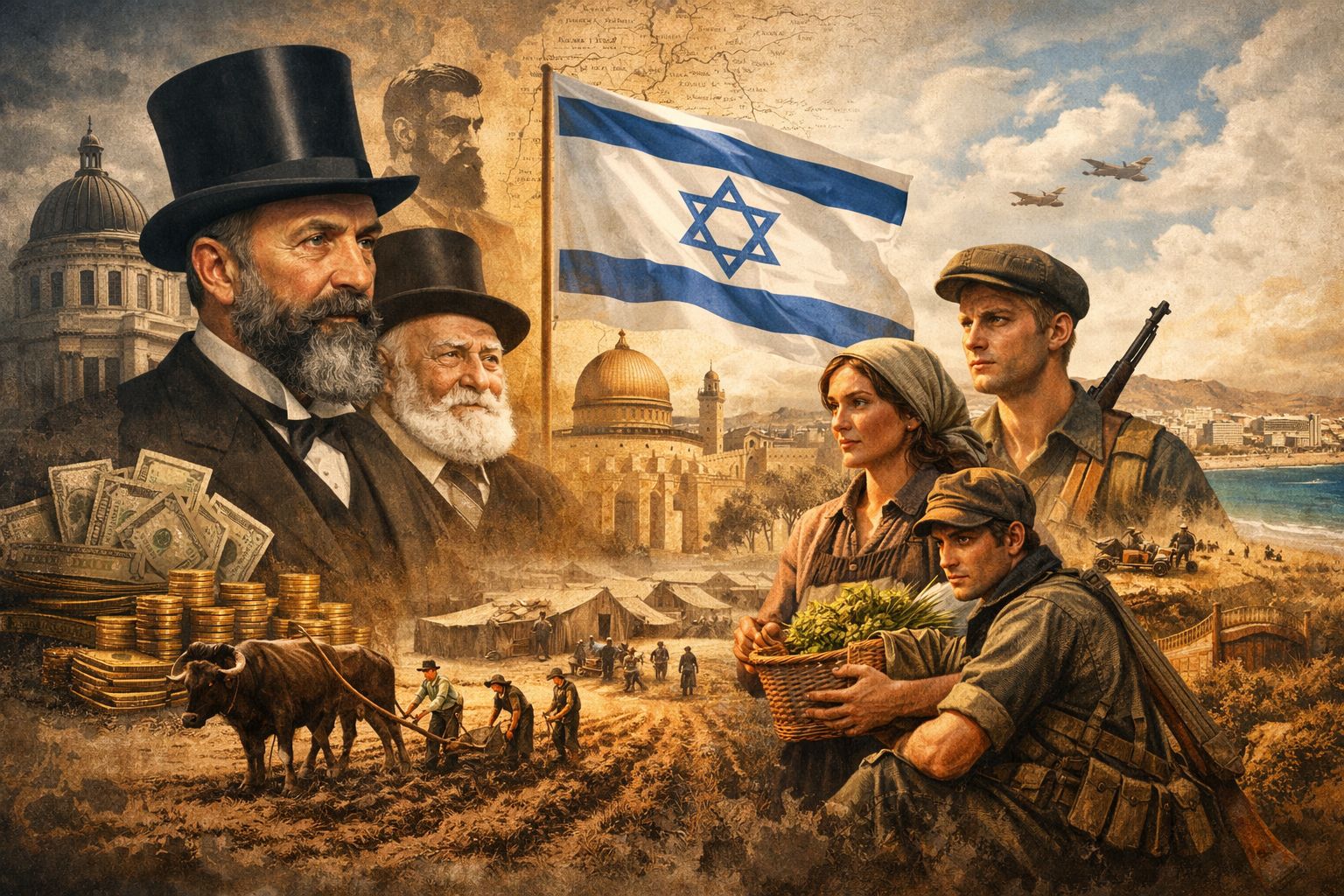 Who built Israel? The super-rich, people, and movements