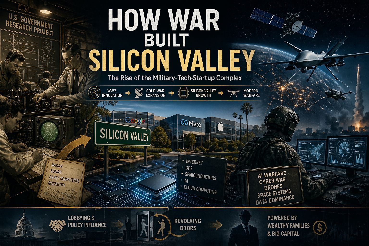 How war built Silicon Valley: The military-tech complex