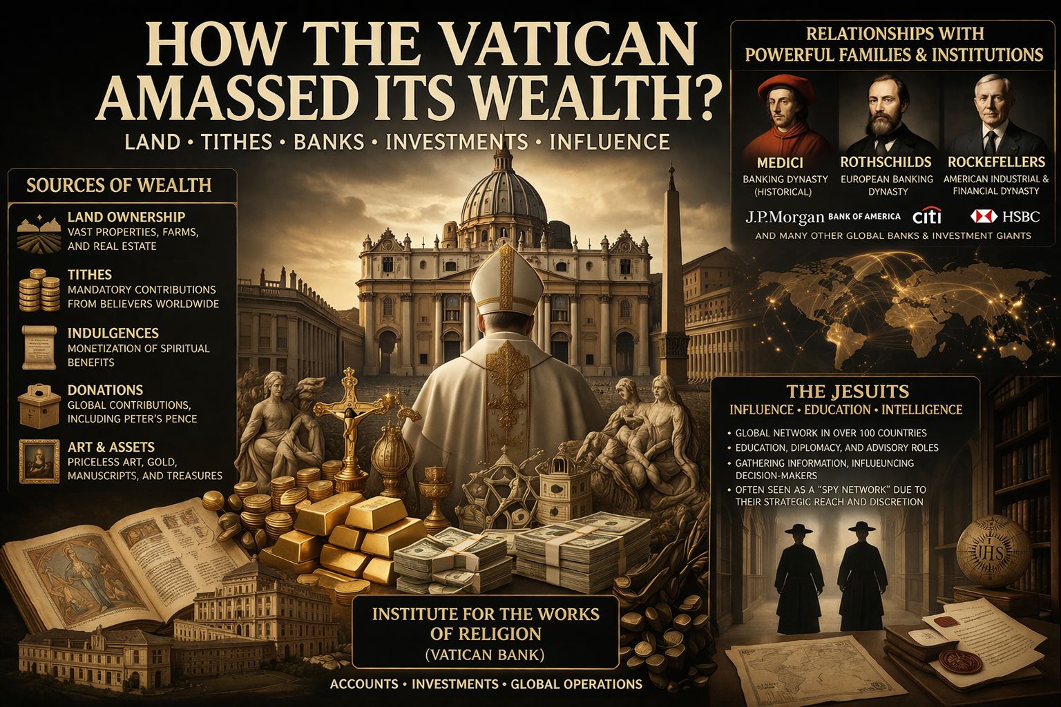 How the Vatican amassed its wealth and power