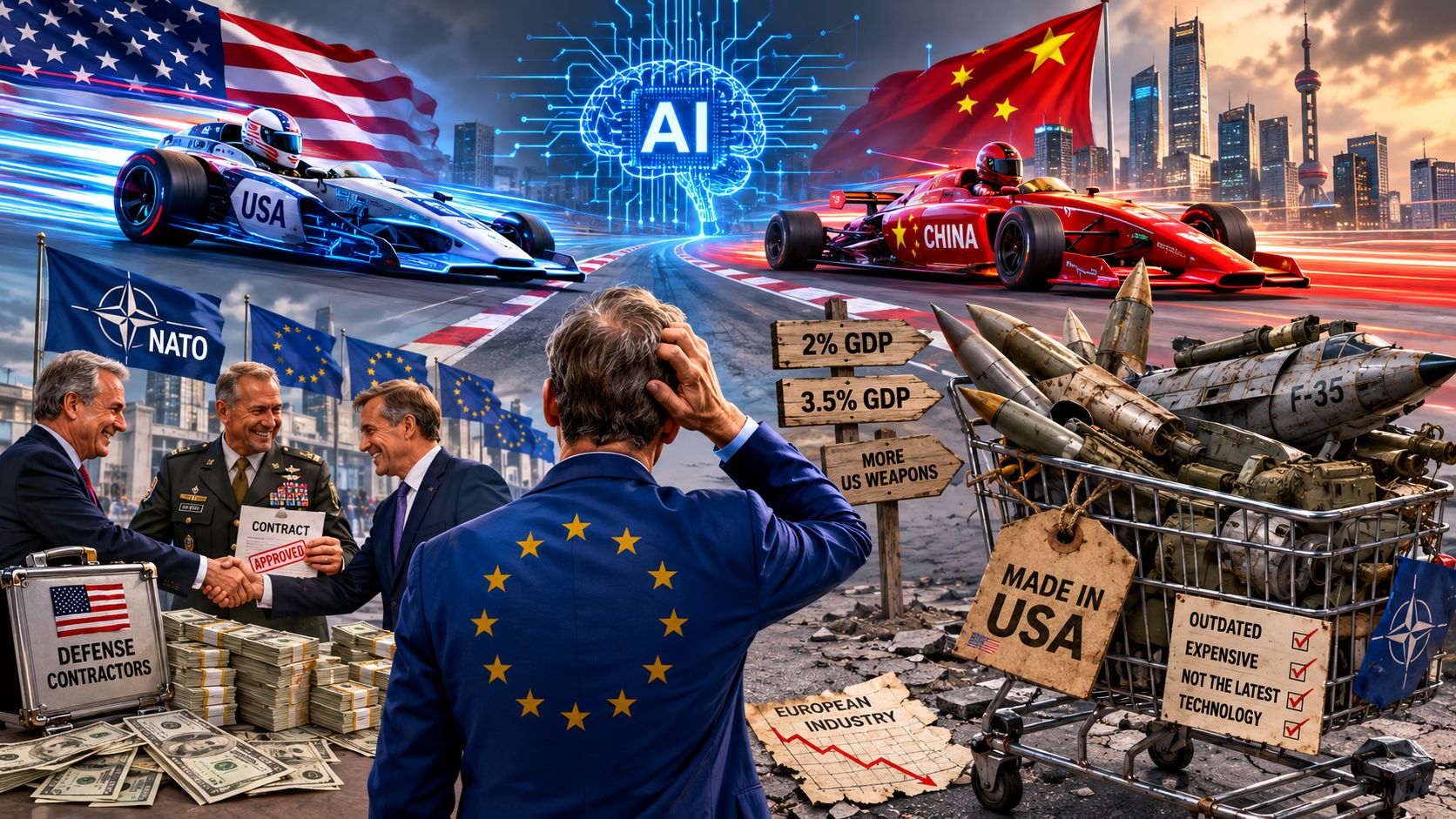 USA’s and China’s AI Race. NATO buys scrap from the USA
