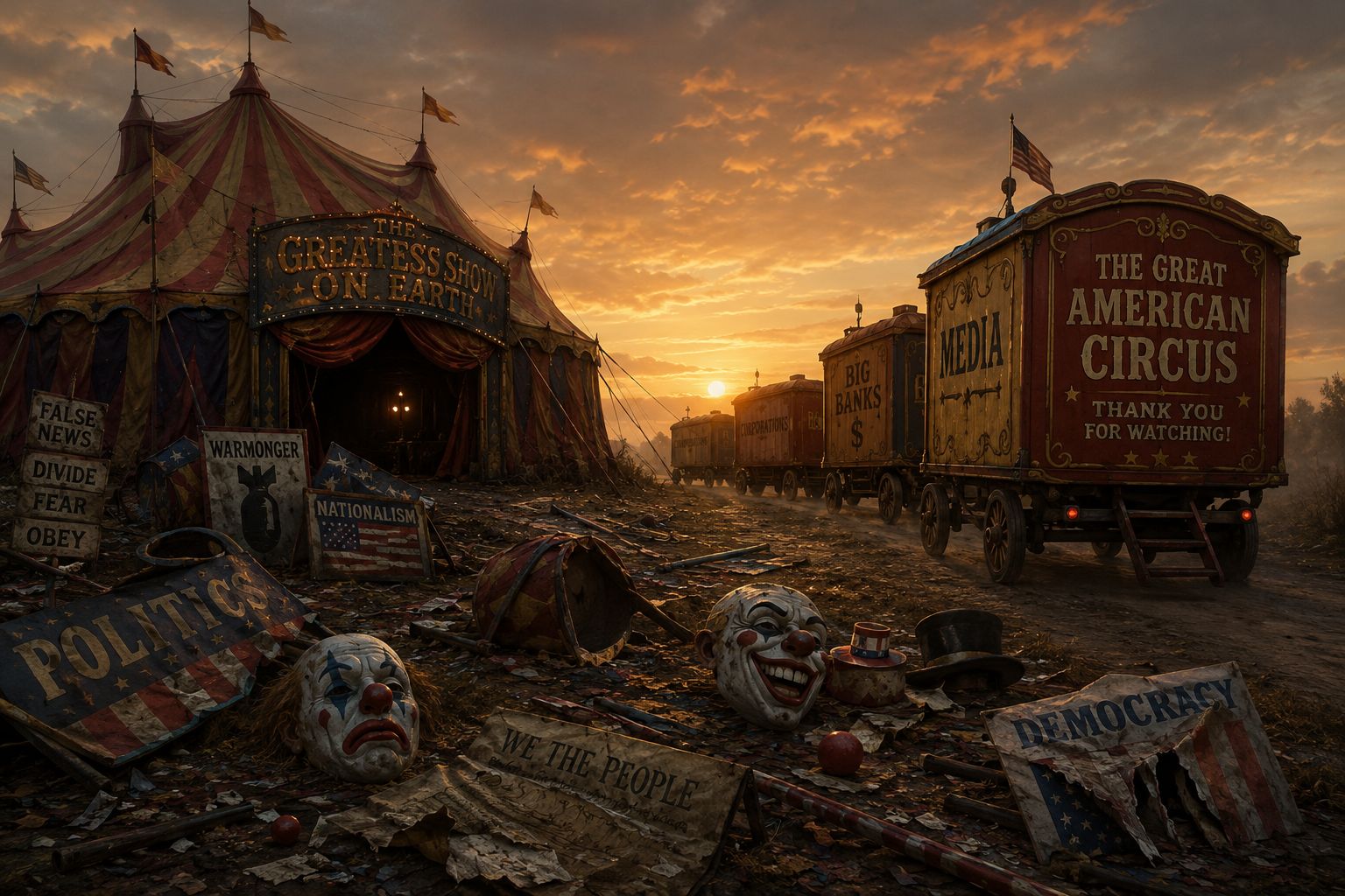 A circus came to the US. After years, the show was over