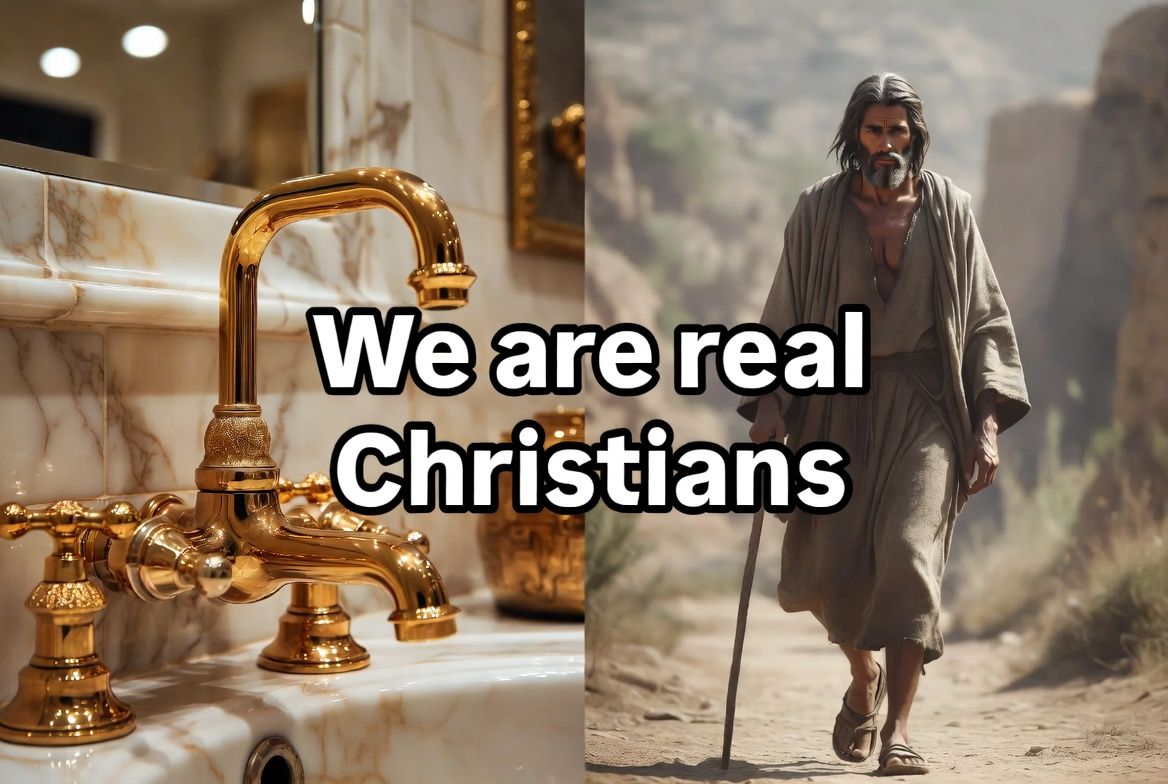Megachurches, private jets, big money. We are real Christians